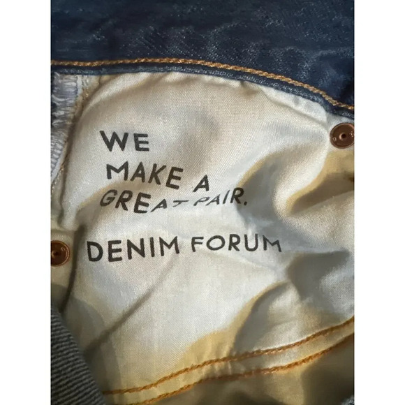 90s Vibes: Aritzia Denim Forum The Edie High Rise Culotte 28/4 - Medium Wash - Picture 8 of 9